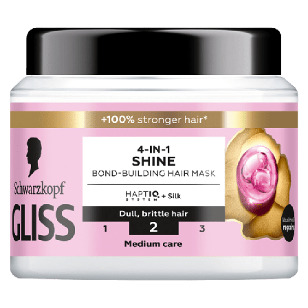 GLISS 4-In-1 Shine Bond-Building Hair Mask Balsam Dam 400ML
