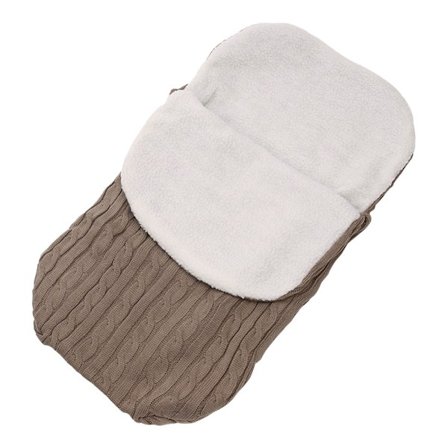 Polstret strikket termisk sovepose til baby