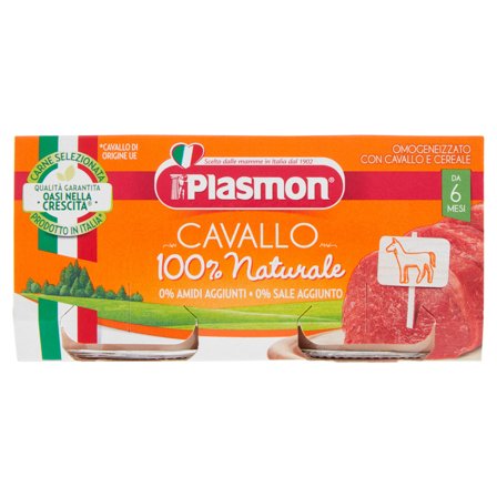 Plasmon Omogeneizzato Cavallo 6Mesi+ 2x80g