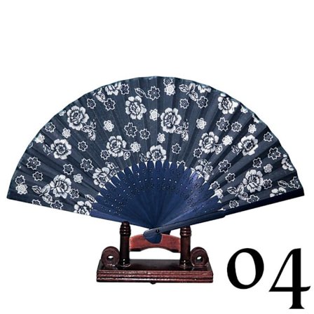 Vifte - Orientalske vinder [Blå] - Blå/hvit [4]