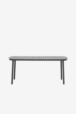 Kave Home - Bord Joncols, 90x180 cm - Grå - Matbord utomhus - Från Homeroom