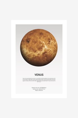 Malerifabrikken - Poster Venus Light - Hvit - Postere - Fra Homeroom
