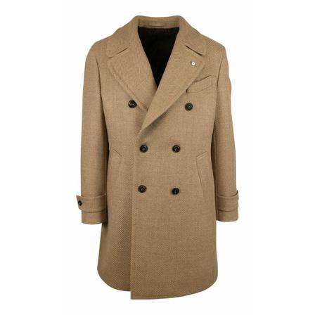 L.b.m. 1911 Double-Breasted Coats Brun, Herre Uldfrakker