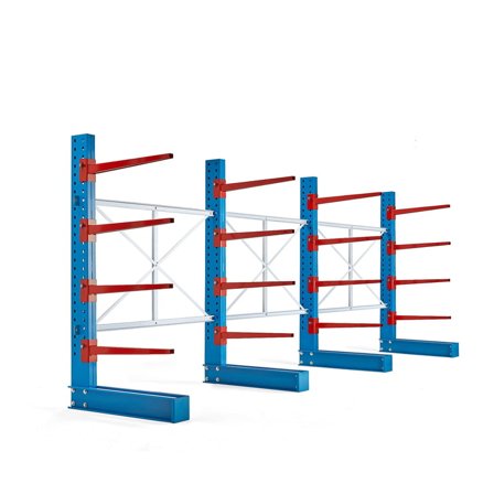 Enkel grenställskombination EXPAND, 4 enkelpelare + 16 st 1000 mm armar, 8000 kg