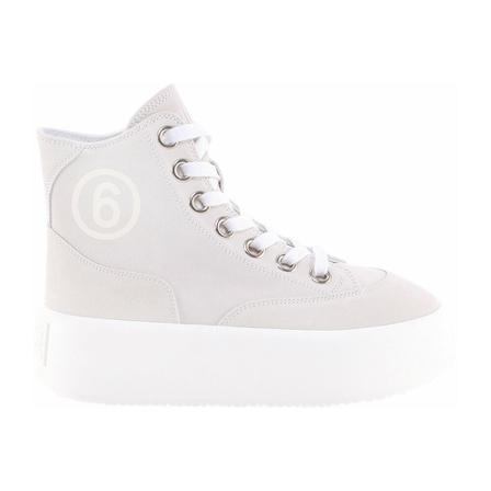 Maison Margiela, Sneakers Beige, Dames, Maat:40 EU,suede,print
