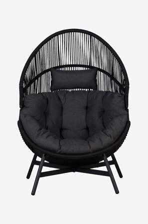 NORDFORM - Lounge stol Daniel - Svart - Utefåtöljer - Från Homeroom