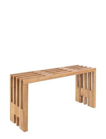 House Nordic Elina - Bench, Teak, Nature, 90X30X49 Cm - Brown - 30X90X49CM