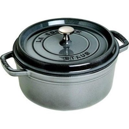 STAUB Pyöreä vuoka mattamusta 14cm