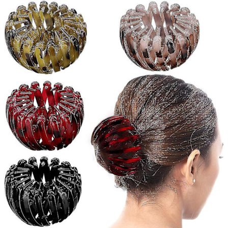 4 stk. Hestehaleklemmer Hårtilbehør Hår Donut Bun Maker Hårstyling Værktøj Til Kvinder Piger