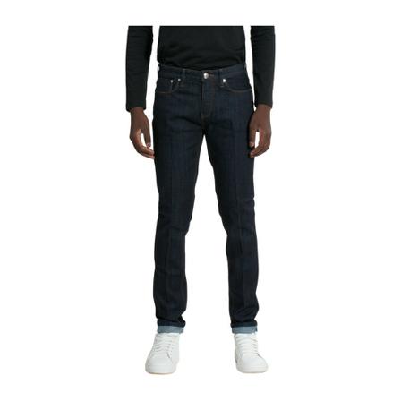 Emporio Armani - Straight - Blå - Herr - Storlek: W42, Herr, Storlek: W42