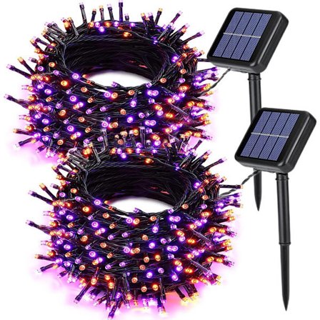 Solcelle havelys, samlet 44 meter, 400 LED-lys - Halloween-lys - Halloween lyskæder
