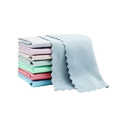 24-pack 25x25cm fiskfjällsmikrofiberdukar Nanoskala mikrofiber