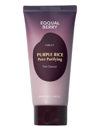 Eqqualberry Purple Rice Pore Purifying Pack Cleanser - Nude - 130 ML