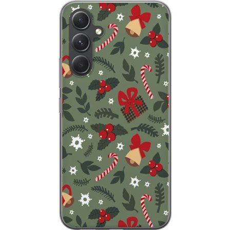 Kompatibelt Mobilskal till Samsung Samsung Galaxy A55 God Jul mönster