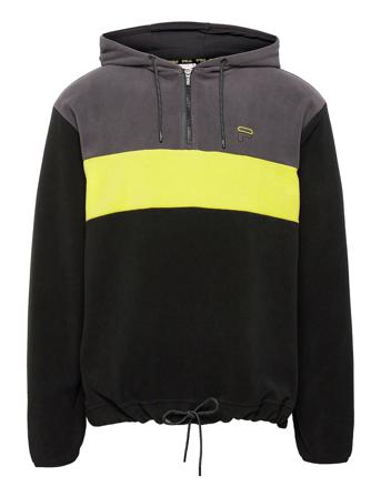 Perry Fleece Half Zip Hoody Black FILA