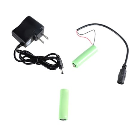 AA Batterieliminator Strømforsyningsadapter 100-240V Strømforsyningskabel Erstatt 2x1.5V AA Batteristrømforsyningsadapter