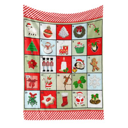 Stort polyestertrykt teppe, maskinvaskbart, for seng, sofa, divan, 80x100cm