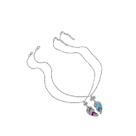 Bedste Veninde Halskæder Børnehalskæder BFF Halskæder Halvt Hjerte Halskæder