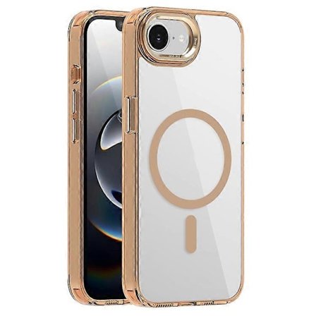 Kompatibel til iPhone 16e Cover TPU+PC Transparent Magnetisk Telefon Cover