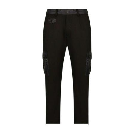Dolce & Gabbana, Tapered Trousers Zwart, Heren, Maat:L