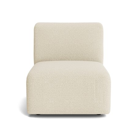 Luksus Raisa Creme 1 Pers. Modulsofa - 72x94x78cm - Komfortabel & Stilfuld Sofa med Massivt træ & PU Skum - Perfekt til Stuen