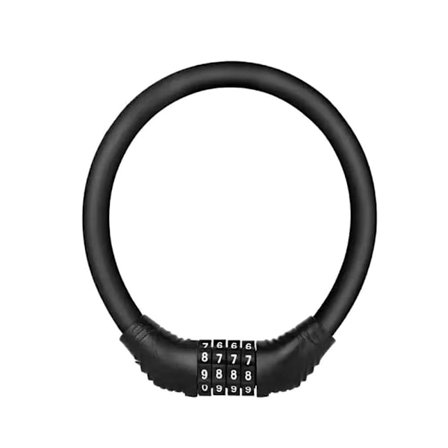 Pyörän lukko Teräslankaketjulukko MUSTA