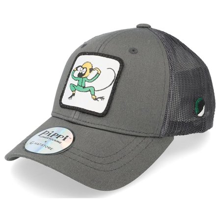 Kinder Pippi Langstrumpf - Grau trucker Cap - Kinder Herr Nilsson Grey Trucker @ Hatstore
