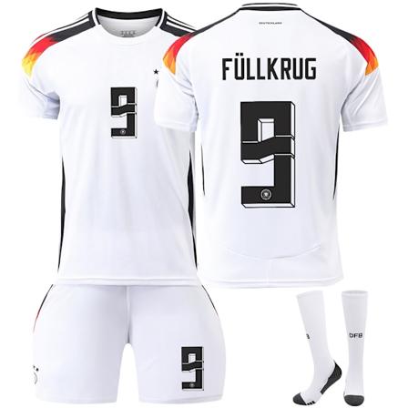 2223 Tyskland VM Hemmatröja Set Nr 9 N. Füllkrug Jersey #24 9 Füllkrug