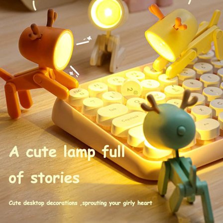 Mordely LED-yövalot sarjakuva pöytälamppu BLUE DOG DOG