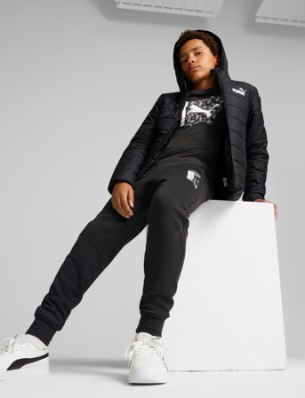 PUMA Ess Hooded Padded Jacket - Black - 110