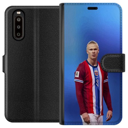 Kompatibelt Lommeboketui til Sony Xperia 10 II Erling Haaland Manchester City Norge fotball angriper toppspiller utrolig målproduksjon kraftig rask o
