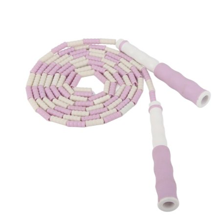 Justerbar Hoppetov med Segmenter, Fri for Knude, Perler, Fleksibel PP Plastik Hoppetov til Børn, Lilla