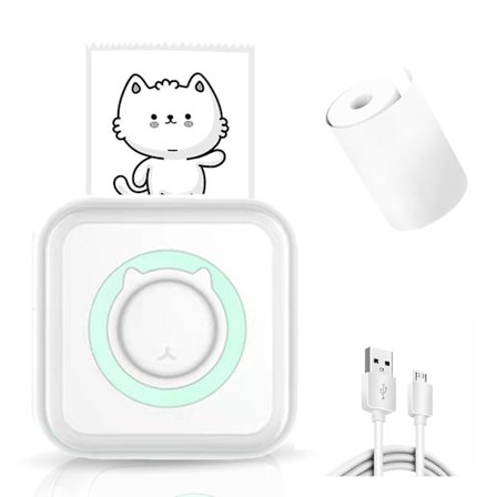 Mini Pocket Sticker Printer, Bluetooth Wireless Portable Mobile Printer Machine Thermal Printer For Notes, Memo, Photo, Pocket Label Receipt Printer C