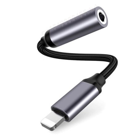 iPhone 13 12 Pro Adapter Hodetelefon Kontakt Mini Audio Splitter for iOS 14 Above Adapter