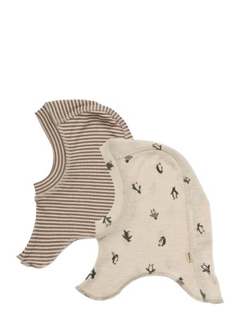 Wheat 2 Wool Balaclava Felix - Beige - 9-24M