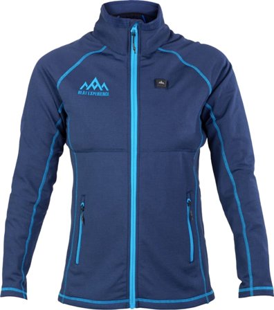Heat Experience Women's Heated Sweater Women Mid layer tops Blue M