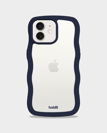 HOLDIT Holdit Wavy Case iPhone 12/12 Pro Midnight Blue, Tøj & Bolig, Elektronik, Telefon & Mobiltilbehør