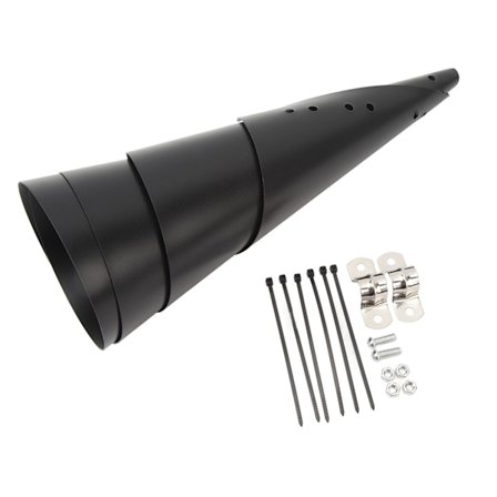 Ekorr-sikker Fuglefoderautomat Baffle Beskyttelse Udendørs Plastik Stangmontering 45,7 cm 18 tommer