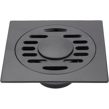 Firkantet gulvafløb til badeværelse, fortykket rustfrit stål bruseafløb deodoriserende gulvafløb anti-lugt affaldsrist si (gulvafløb til vaskemaskine