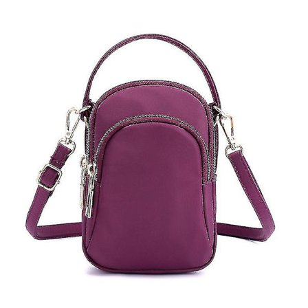 Kvinders Crossbody Tasker Vandafvisende Nylon Lille Mobiltelefonpung Smartphone Tegnebog Med Praktisk Bære