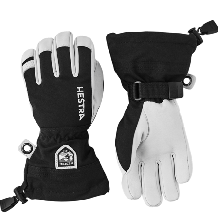 Hestra Army Leather Heli Ski Jr. 5 Finger Black