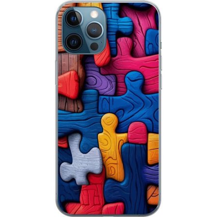 Yhteensopiva Puhelinkuori Apple Apple iPhone 12 Pro Leikkisä kuvitus Stitchin kanssa vaaleanpunaisissa omenoissa pehmeässä pastellidesignissa, joss