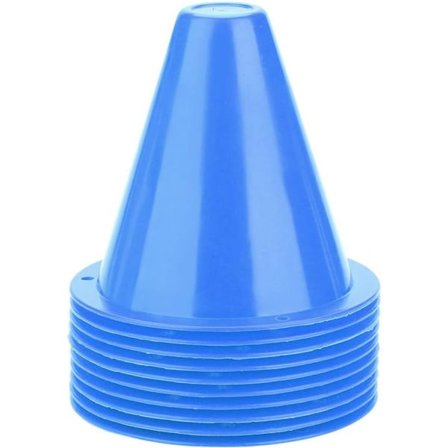 Træningskegler til fodbold, fodboldkegler til træning 10 stk træningskegler fodbold BLÅ