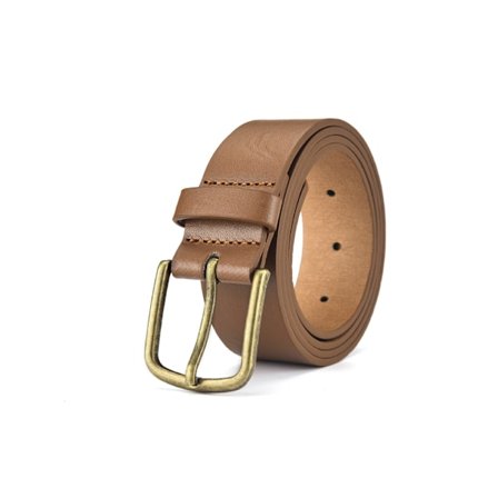 Herre 105cm Klassisk Jeansbælte-Brun Casual bælte PU syning legering
