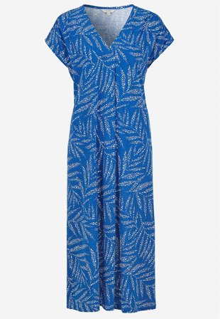 Cellbes of Sweden - Jerseykjole i modalmiks i blå / mønstret til damer i størrelse 46/48