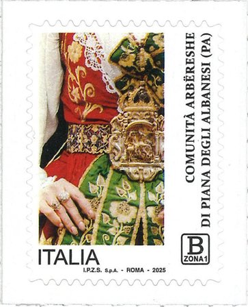 Italien - Aberbareshe-fællesskabet i Piana degli Albanesi - Postfrisk frimærke