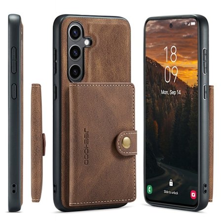 Samsung Galaxy S25 - Funktionellt skal med magnetisk korthållare