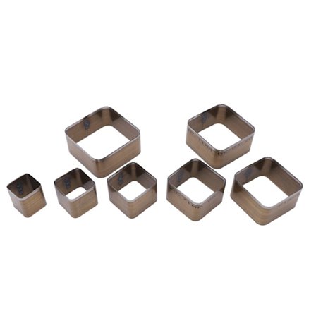 7PCS Lær Stanseform Rund Tetragonum 20‐50mm Lær Stanseformer Støpeform 7 Forskjellige Størrelser Høyhastighetsstål Stansing Die