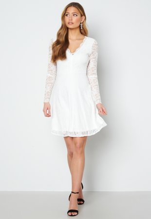 Bubbleroom Occasion Stephanie dress White Klær