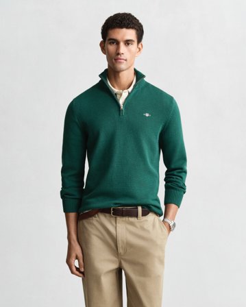 GANT Herren Casual Troyer aus Baumwolle (XXXL) Grün